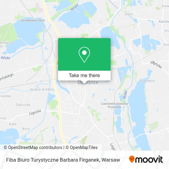 Fiba Biuro Turystyczne Barbara Firganek map