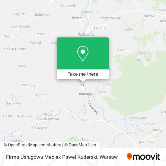 Firma Usługowa Meblex Paweł Kuderski map