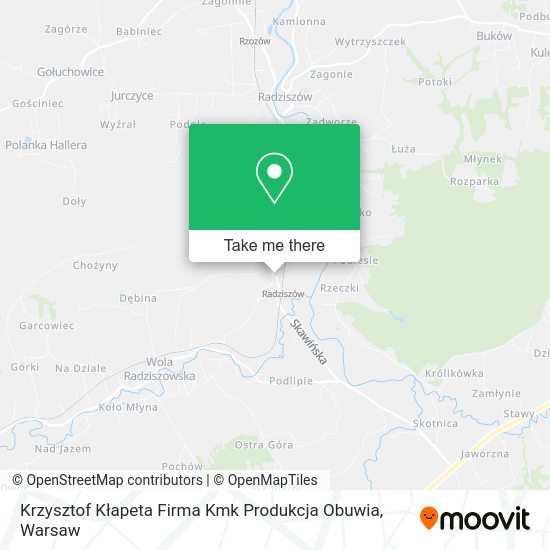 Krzysztof Kłapeta Firma Kmk Produkcja Obuwia map