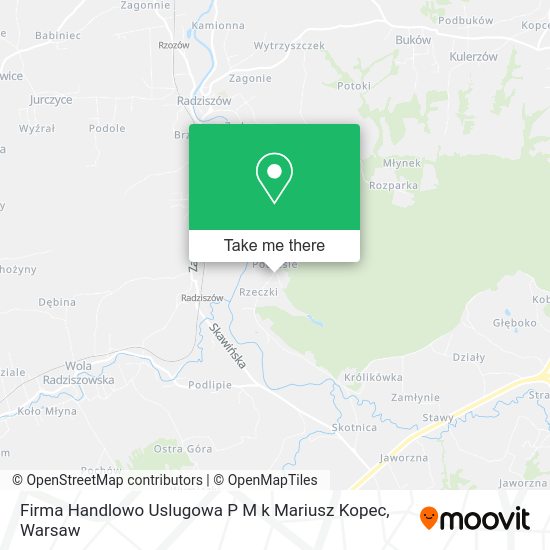 Firma Handlowo Uslugowa P M k Mariusz Kopec map