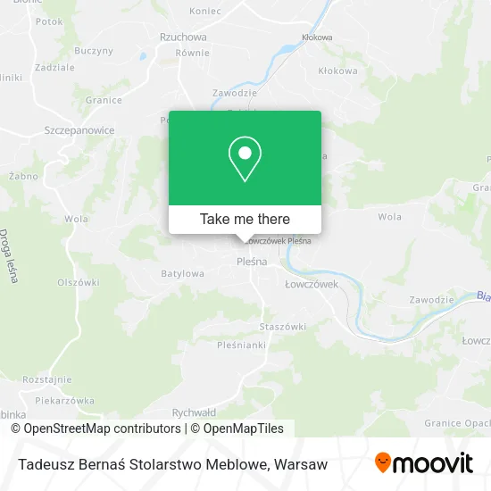 Карта Tadeusz Bernaś Stolarstwo Meblowe