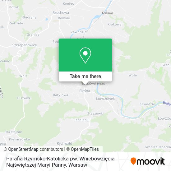 Parafia Rzymsko-Katolicka pw. Wniebowzięcia Najświętszej Maryi Panny map