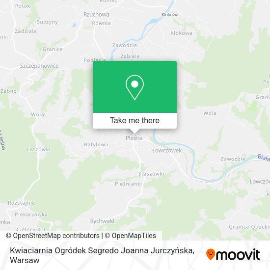 Kwiaciarnia Ogródek Segredo Joanna Jurczyńska map