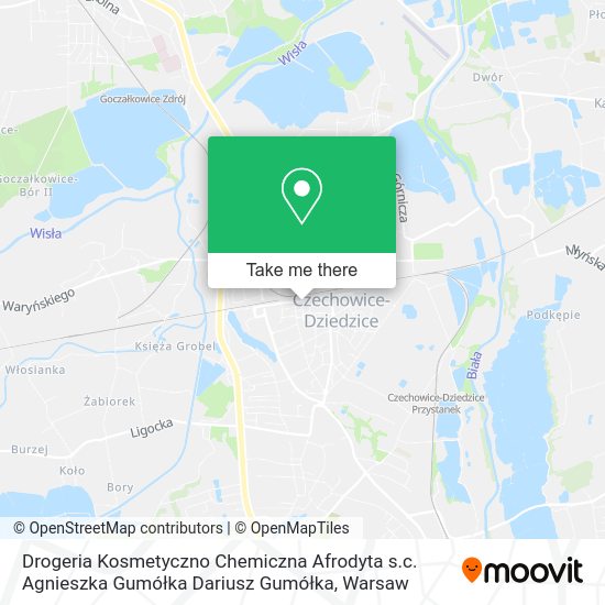 Drogeria Kosmetyczno Chemiczna Afrodyta s.c. Agnieszka Gumółka Dariusz Gumółka map