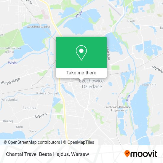 Chantal Travel Beata Hajdus map