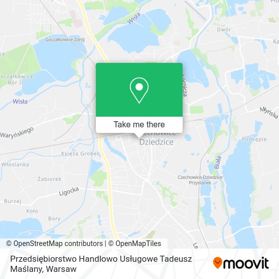 Przedsiębiorstwo Handlowo Usługowe Tadeusz Maślany map