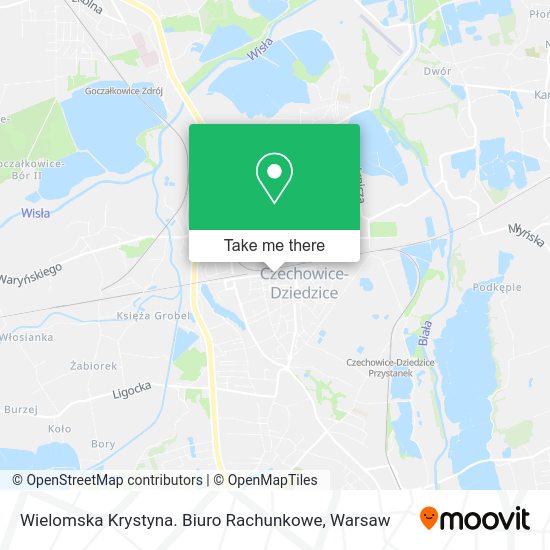 Wielomska Krystyna. Biuro Rachunkowe map