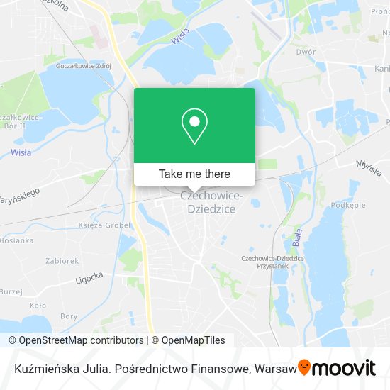 Kuźmieńska Julia. Pośrednictwo Finansowe map