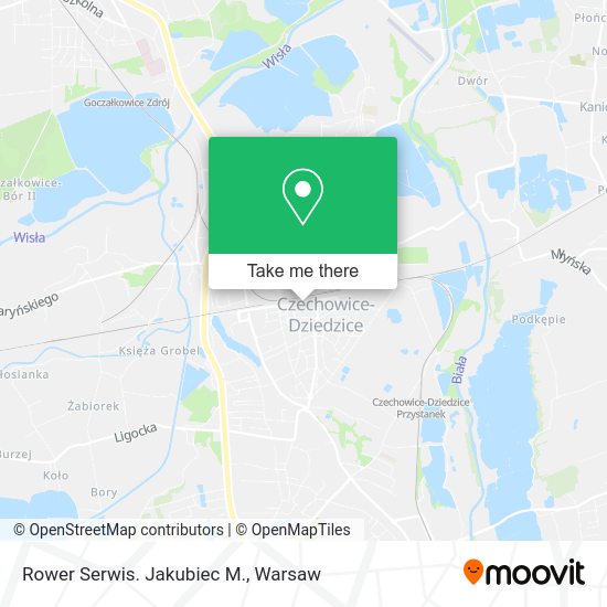 Rower Serwis. Jakubiec M. map