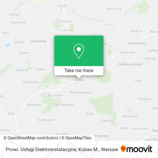 Prowi. Usługi Elektroinstalacyjne, Kubas M. map