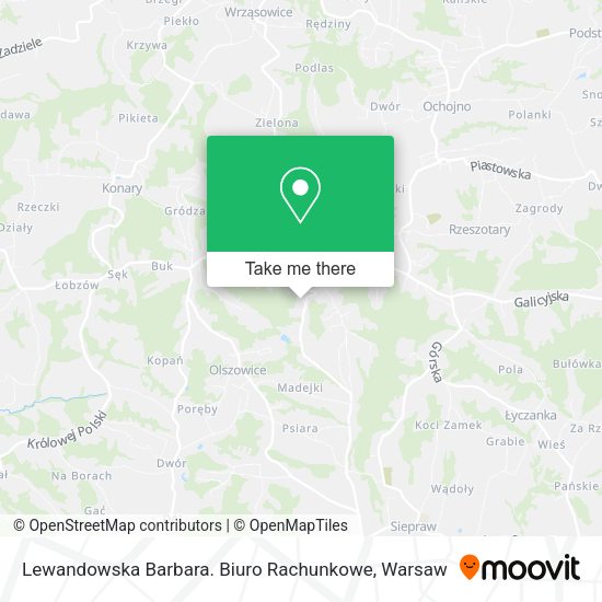 Lewandowska Barbara. Biuro Rachunkowe map