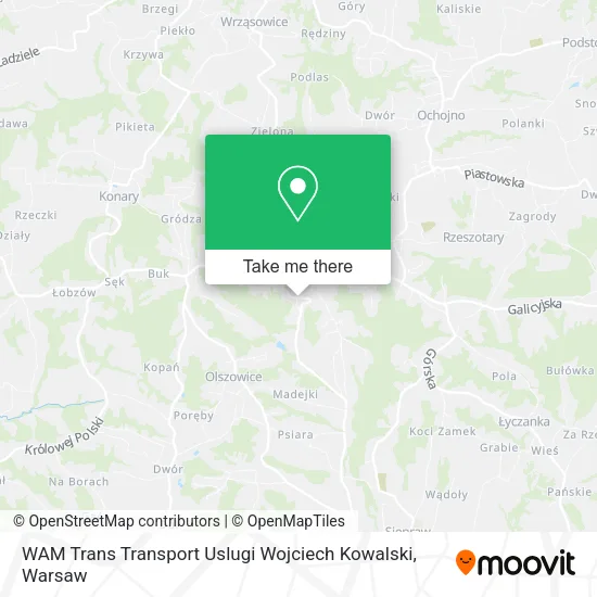 Карта WAM Trans Transport Uslugi Wojciech Kowalski