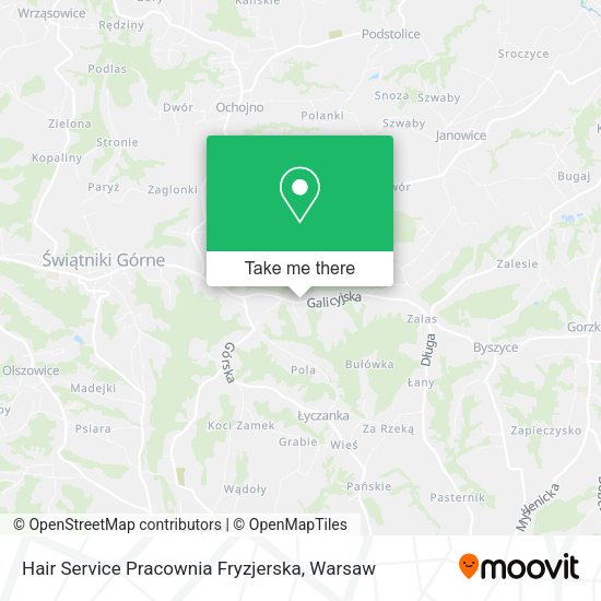 Hair Service Pracownia Fryzjerska map