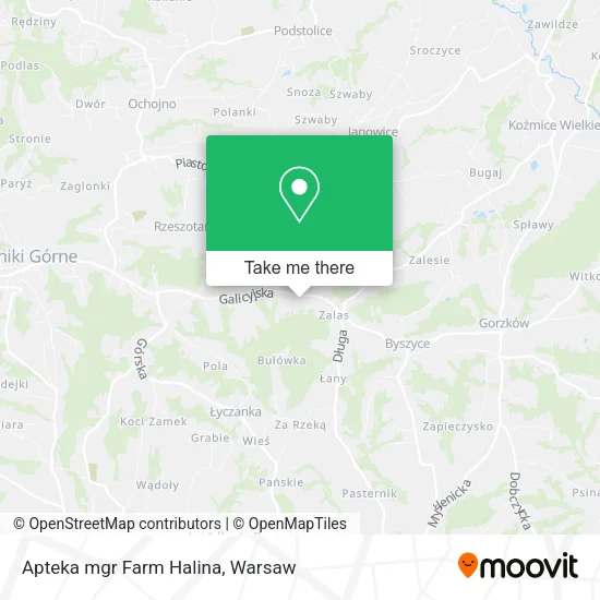 Карта Apteka mgr Farm Halina