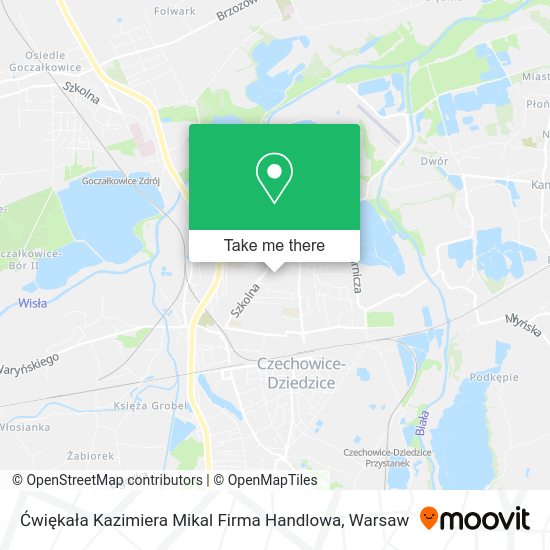 Ćwiękała Kazimiera Mikal Firma Handlowa map