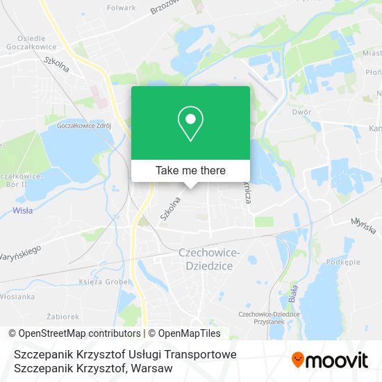 Szczepanik Krzysztof Usługi Transportowe Szczepanik Krzysztof map