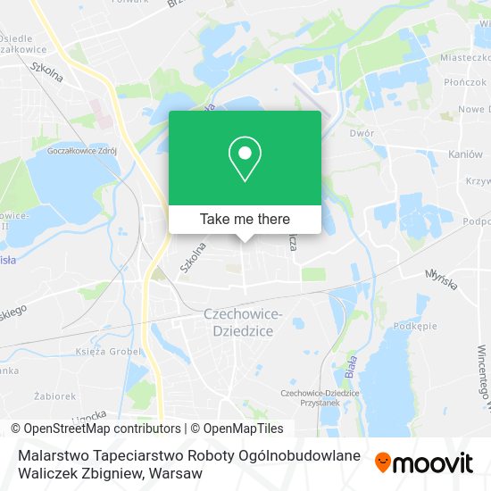 Malarstwo Tapeciarstwo Roboty Ogólnobudowlane Waliczek Zbigniew map