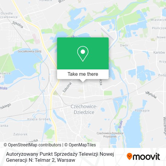 Autoryzowany Punkt Sprzedaży Telewizji Nowej Generacji N: Telmar 2 map