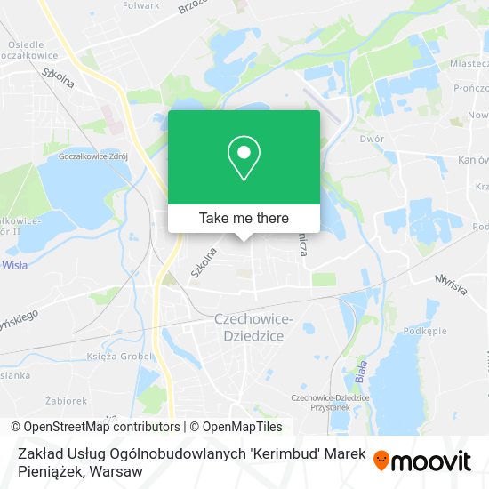 Карта Zakład Usług Ogólnobudowlanych 'Kerimbud' Marek Pieniążek