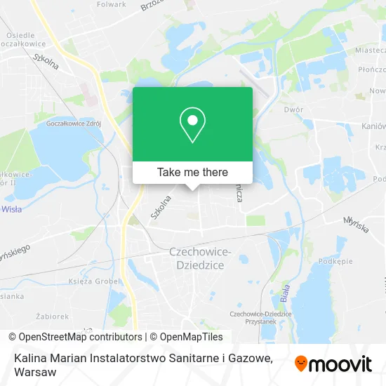 Карта Kalina Marian Instalatorstwo Sanitarne i Gazowe