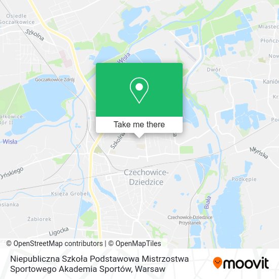 Niepubliczna Szkoła Podstawowa Mistrzostwa Sportowego Akademia Sportów map