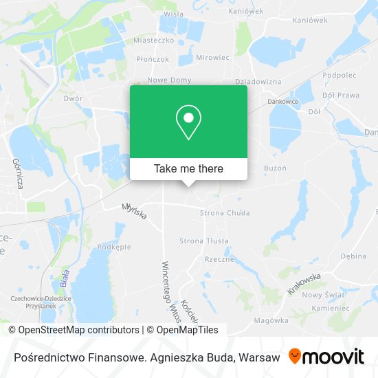 Pośrednictwo Finansowe. Agnieszka Buda map