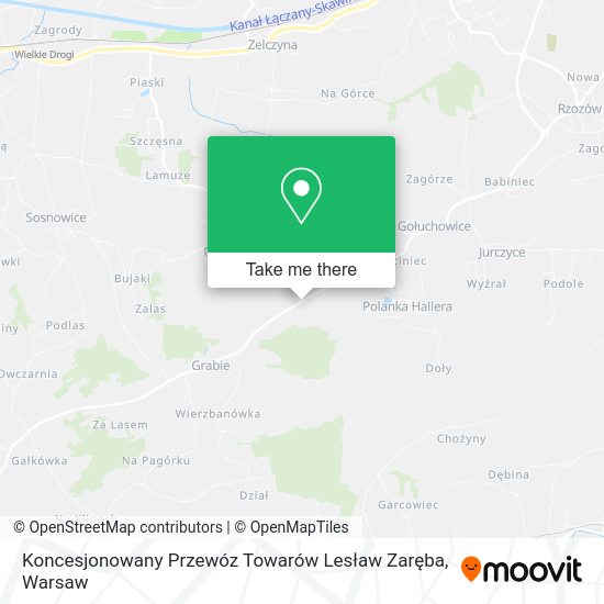 Koncesjonowany Przewóz Towarów Lesław Zaręba map