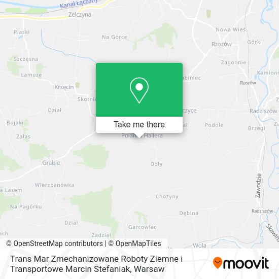 Trans Mar Zmechanizowane Roboty Ziemne i Transportowe Marcin Stefaniak map