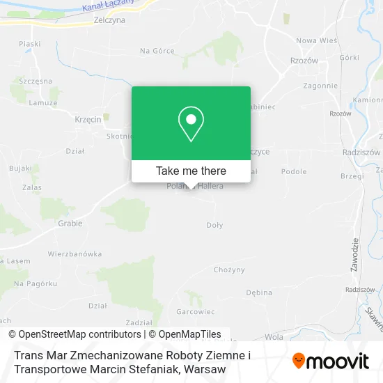 Карта Trans Mar Zmechanizowane Roboty Ziemne i Transportowe Marcin Stefaniak