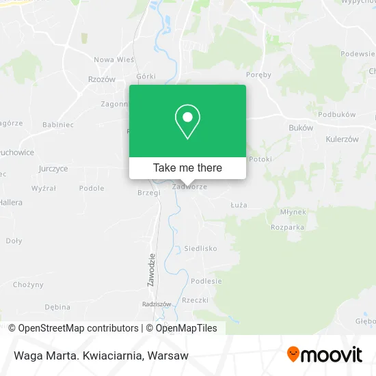 Карта Waga Marta. Kwiaciarnia