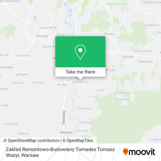 Zakład Remontowo-Budowlany Tomadex Tomasz Wasyl map