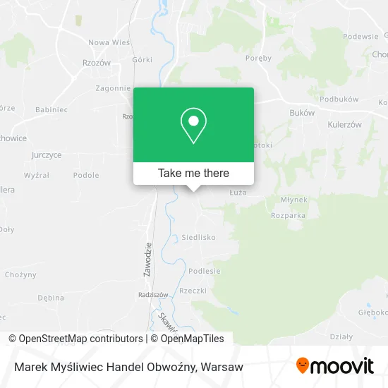 Marek Myśliwiec Handel Obwoźny map