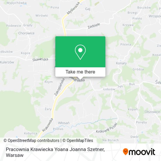 Pracownia Krawiecka Yoana Joanna Szetner map