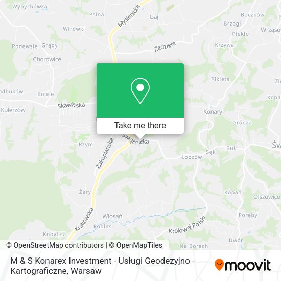 M & S Konarex Investment - Usługi Geodezyjno - Kartograficzne map