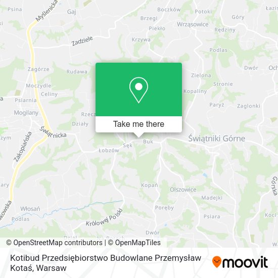 Kotibud Przedsiębiorstwo Budowlane Przemysław Kotaś map