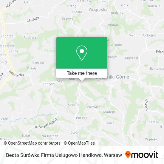 Beata Surówka Firma Usługowo Handlowa map