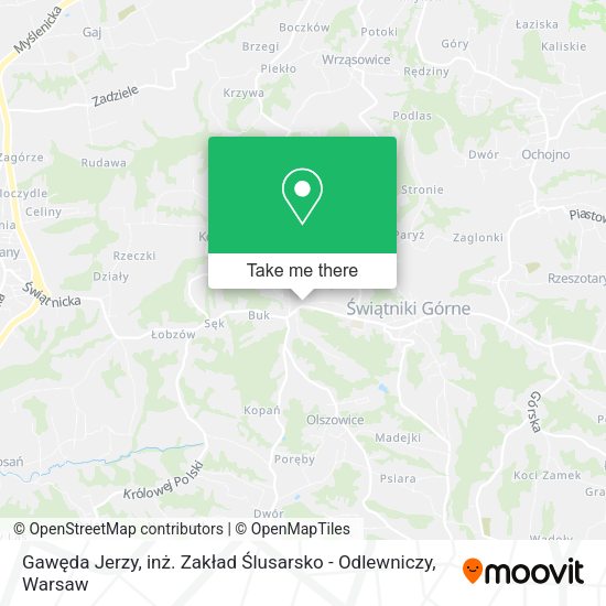 Gawęda Jerzy, inż. Zakład Ślusarsko - Odlewniczy map