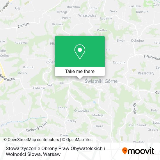 Stowarzyszenie Obrony Praw Obywatelskich i Wolności Słowa map