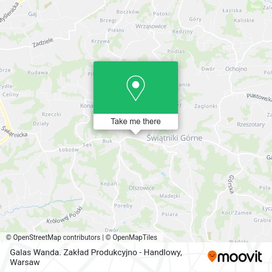 Galas Wanda. Zakład Produkcyjno - Handlowy map