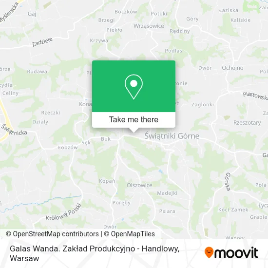 Карта Galas Wanda. Zakład Produkcyjno - Handlowy