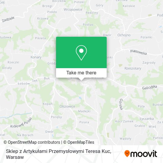 Sklep z Artykułami Przemysłowymi Teresa Kuc map