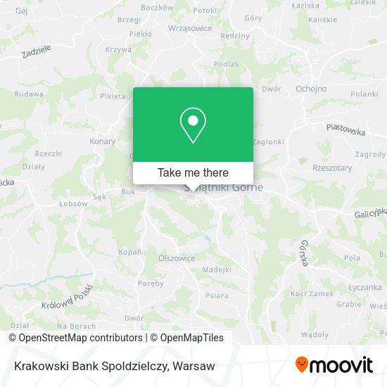 Krakowski Bank Spoldzielczy map