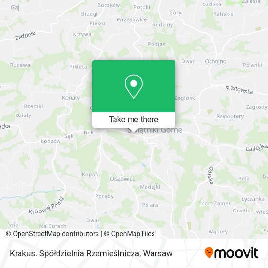 Krakus. Spółdzielnia Rzemieślnicza map