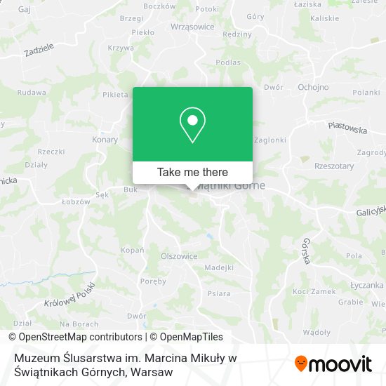 Muzeum Ślusarstwa im. Marcina Mikuły w Świątnikach Górnych map