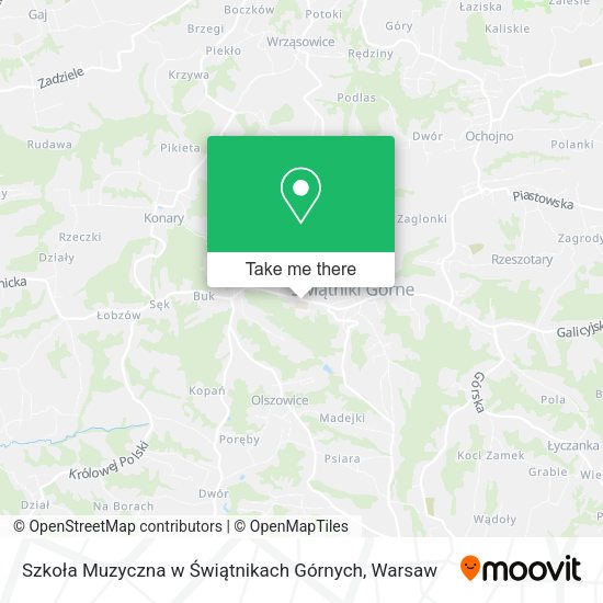 Szkoła Muzyczna w Świątnikach Górnych map