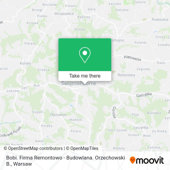 Bobi. Firma Remontowo - Budowlana. Orzechowski B. map