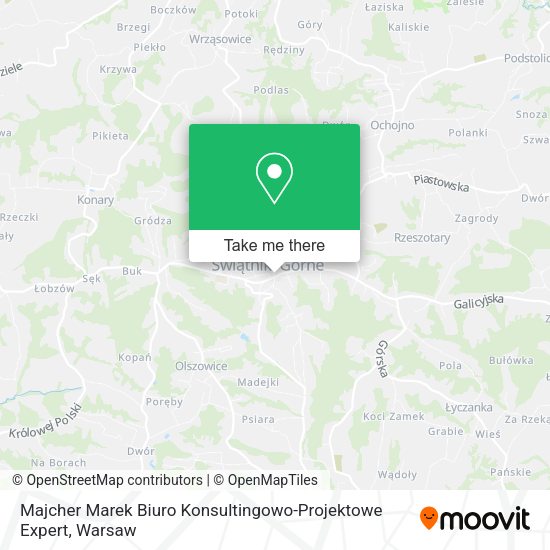 Majcher Marek Biuro Konsultingowo-Projektowe Expert map