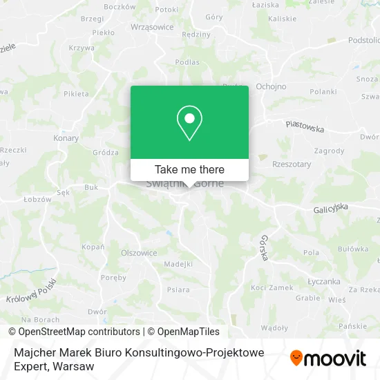 Карта Majcher Marek Biuro Konsultingowo-Projektowe Expert