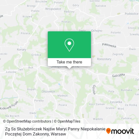 Zg Ss Służebniczek Najśw Maryi Panny Niepokalanie Poczętej Dom Zakonny map