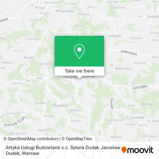 Attyka Usługi Budowlane s.c. Sylwia Dudek Jarosław Dudek map